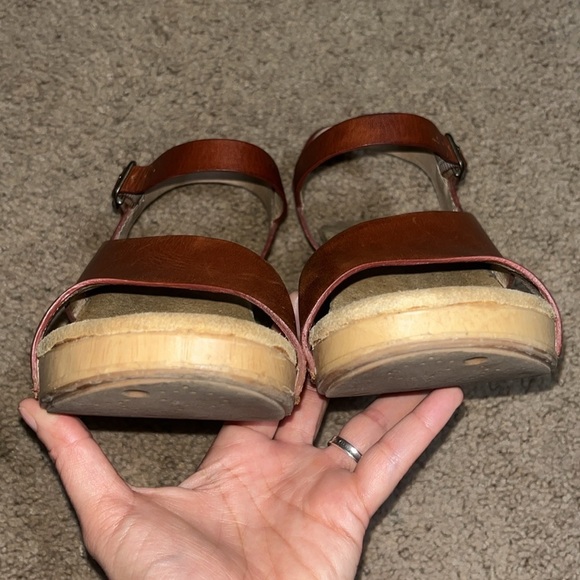 Dansko Tasha Wedge Chunky Heel Leather Sandals 41 / 11-11.5 - Picture 5 of 8